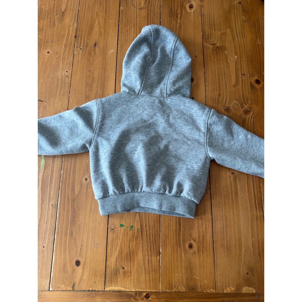 Nike Kids Heather Gray Blue Gradient Logo Fleece Hoodie Toddler Size 2T M412-042 - Picture 5 of 8